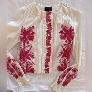 EMBROIDERED JACKET. Size XS